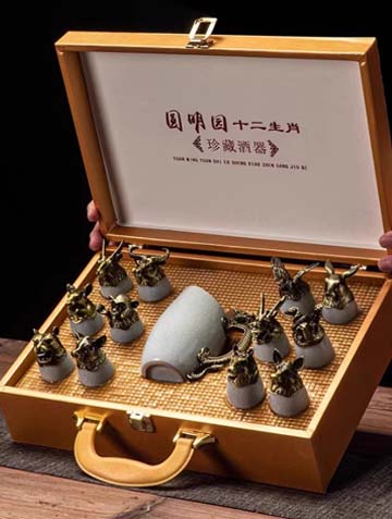 圆明园十二生肖酒具
