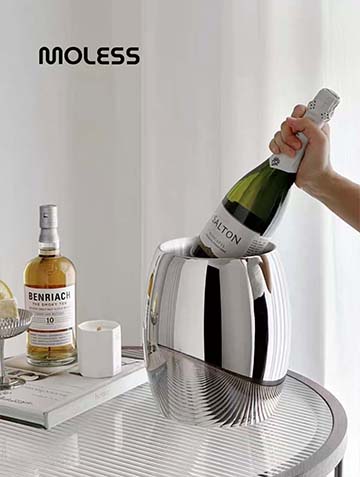 优拉不锈钢冰桶